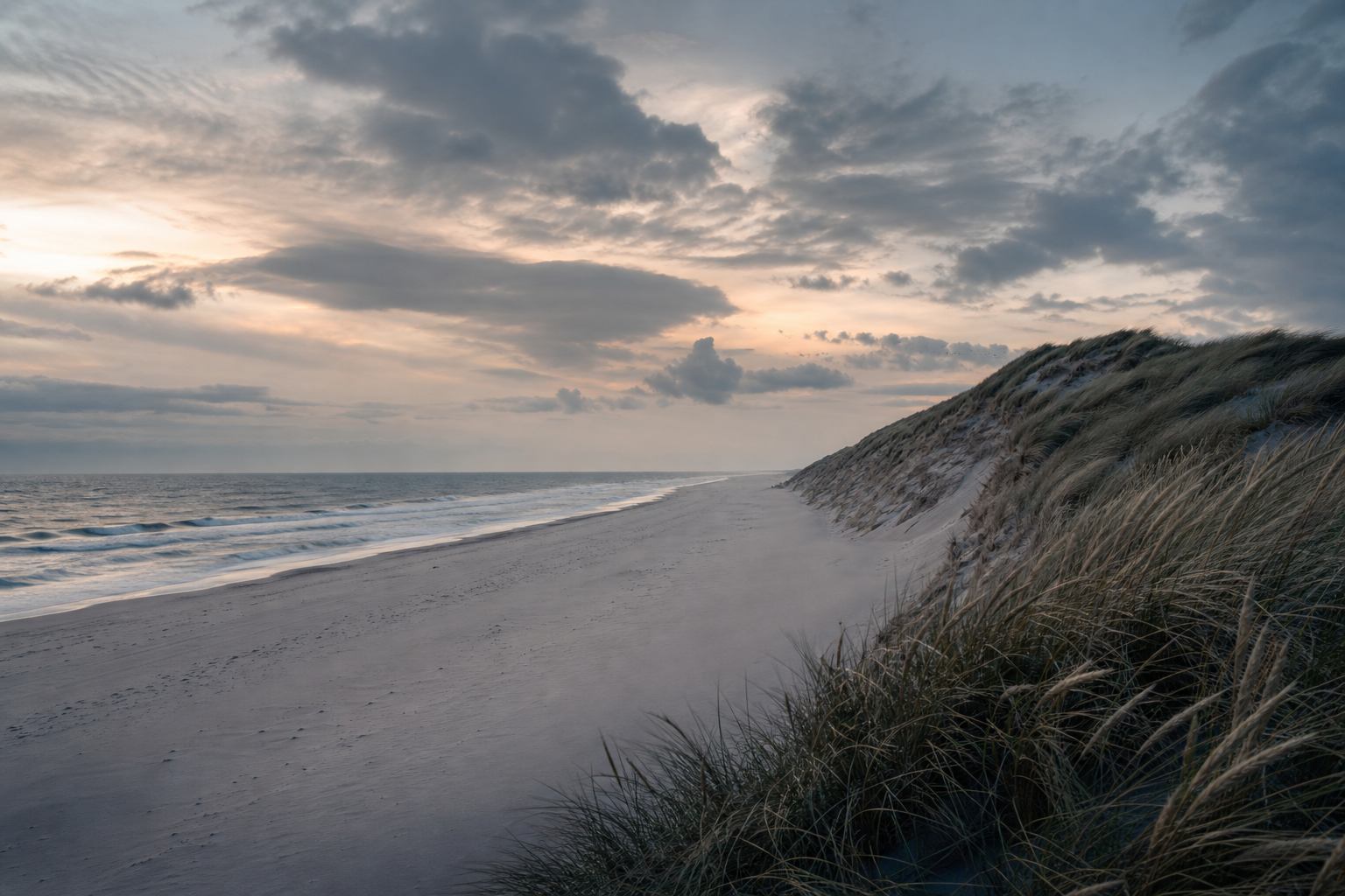 Dünen und weite Nordseestrände auf Sylt